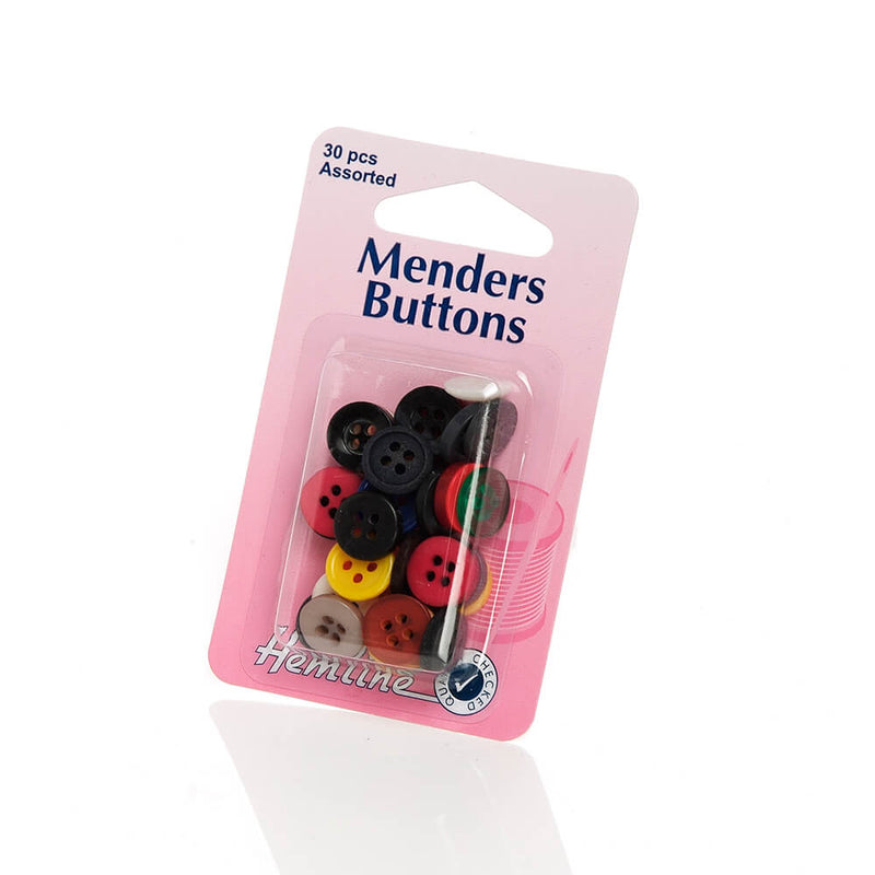 Assorted Mender Buttons 30 pieces