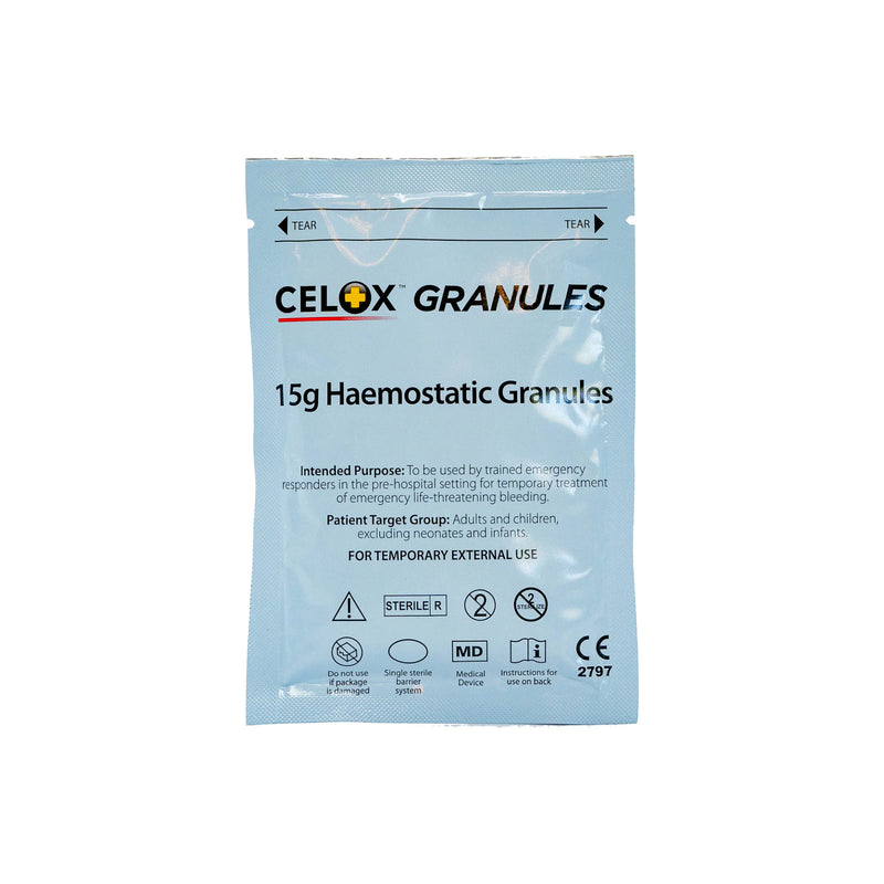 Celox Granuli Emostatici Per Coagulazione Sangue - Confezione Da 10 - Scadenza 01/2025
