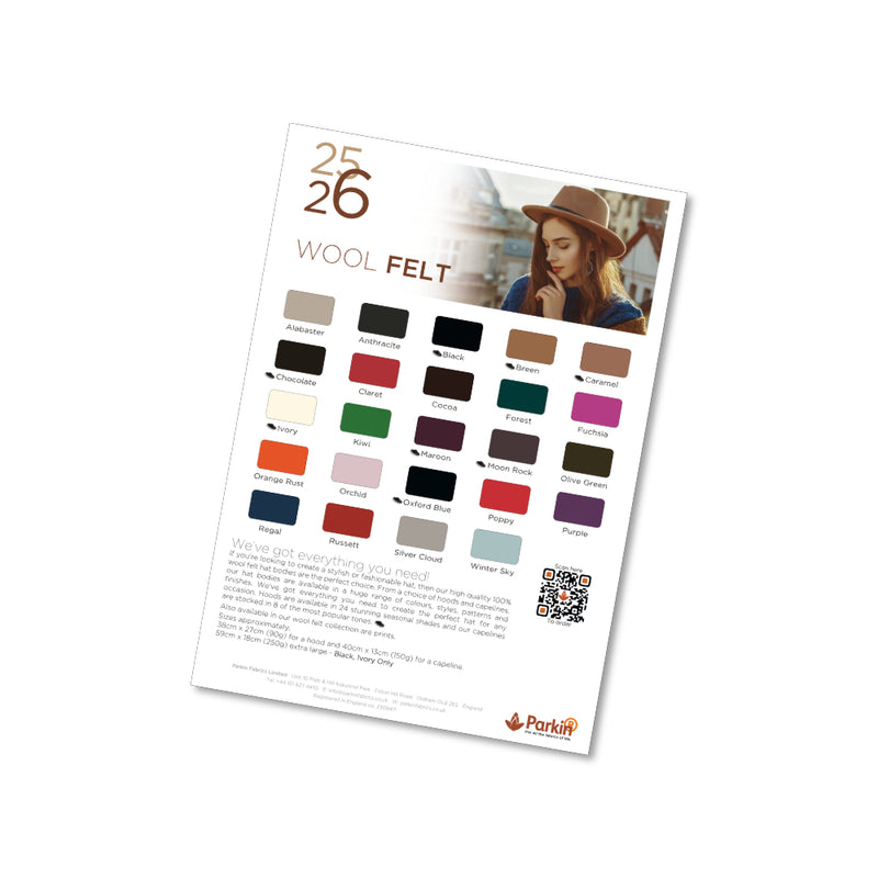 Wool Felt - Colour Card